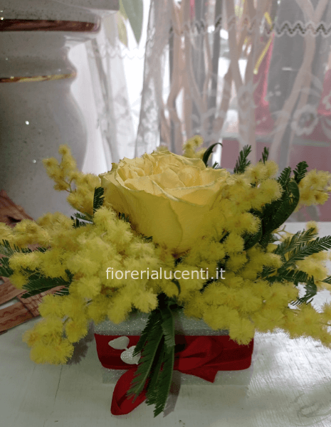 Sushi mimosa  con rosa