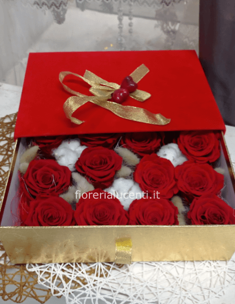 Scatola rettangolare rossa 