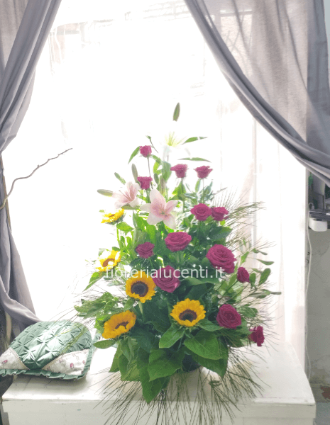 Composizione fiori misti