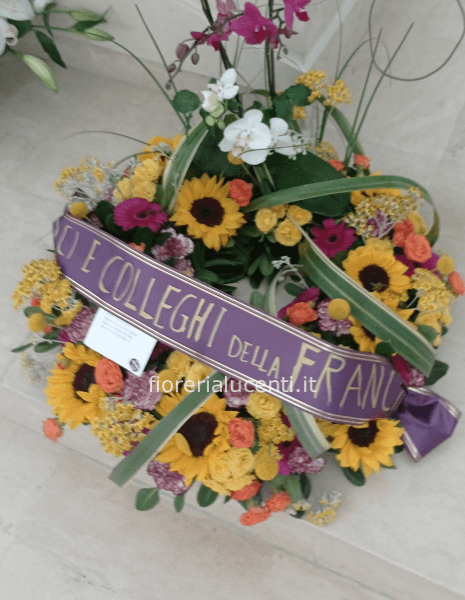 Corona funebre da appoggio