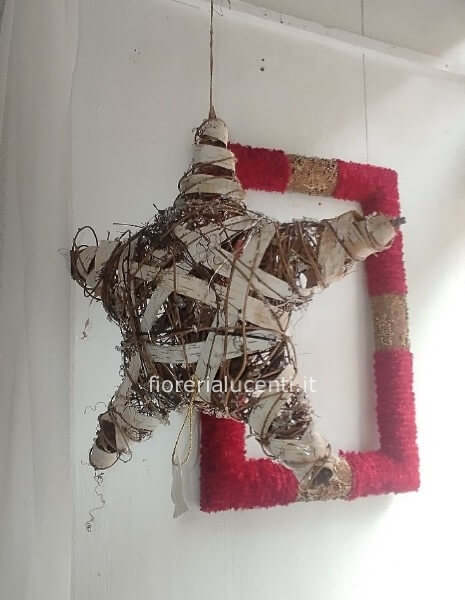 Stella in betulla piccola cm 28