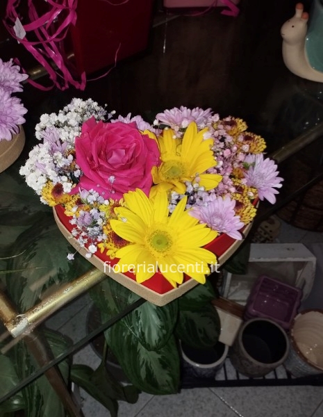 Box cuore fiorito