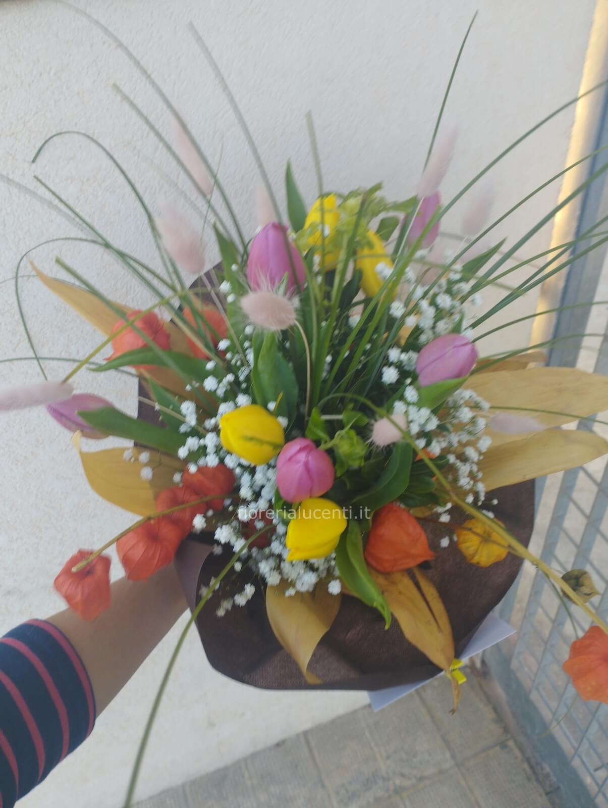 2 Mazzi di Tulipani da 7 Steli (2×7) Bouquet Artificiali Arancio – My Garden